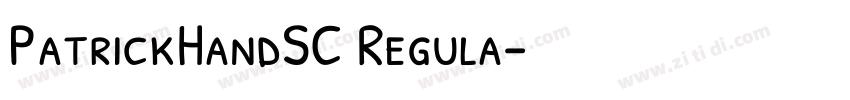 PatrickHandSC Regula字体转换